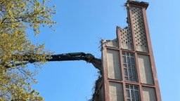 Turm von St. Paulus-Kirche in Essen abgerissen